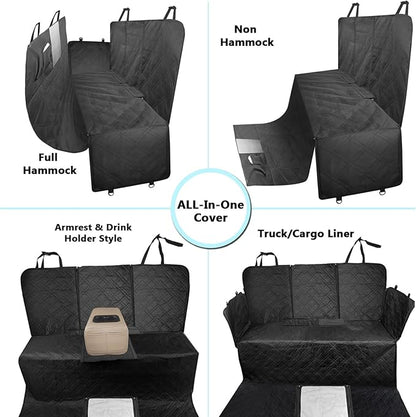 Dog Car Back Seat Cover for Trucks 60" W 94" L