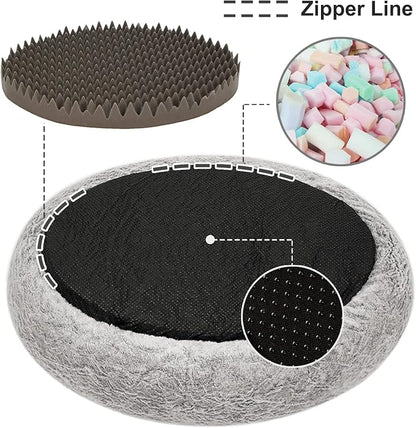 N&V Medium Orthopedic Donut Dog Bed