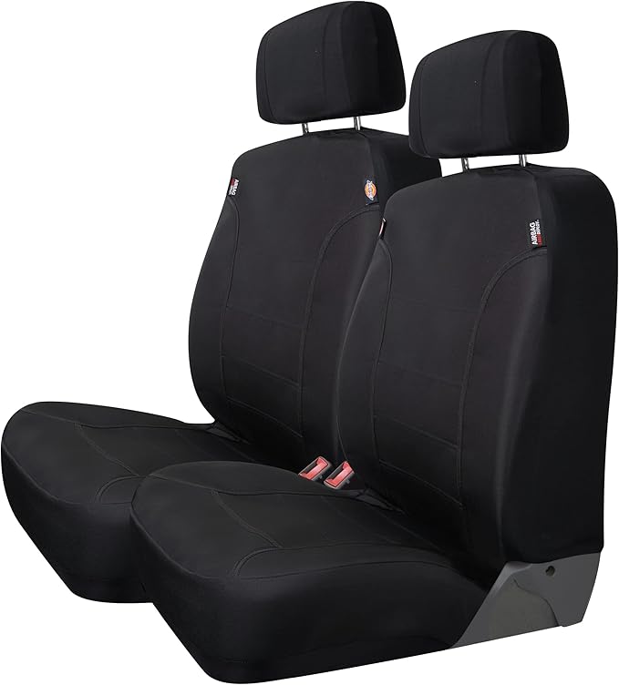DICKIES 2-Piece Dual-Protection Seat Covers for Cars and SUVs
