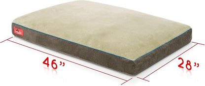 BRINDLE Khaki Shredded Memory Foam Pet Bed