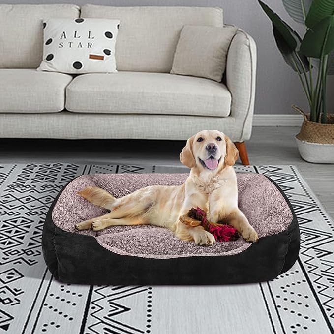 PUPPBUDD Dog Beds for Large Dogs