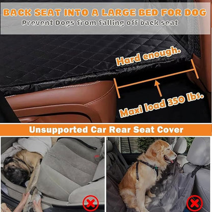 SORKUT Dog Car Seat Cover for Back Seat 350lb Pet