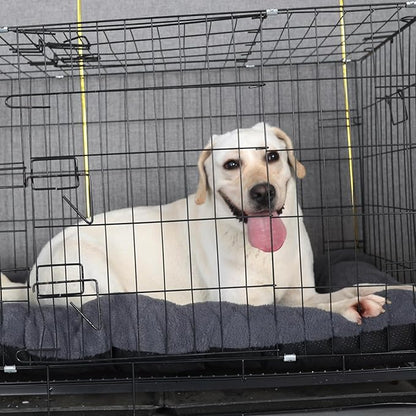 Crate Pad 42 Inch Machine Washable 80lbs,Dark Grey 42 x 28 Inch