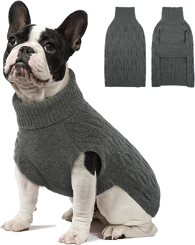 BRKURLEG Turtleneck Dog Sweaters