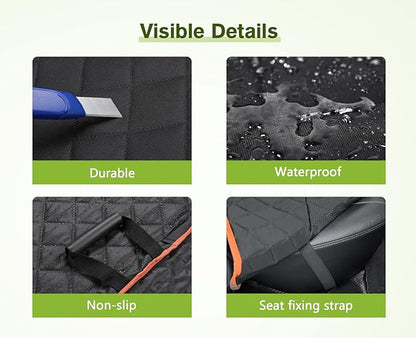 Pecute Dog Seat Cover for Back Seat Ram1500 Silverado