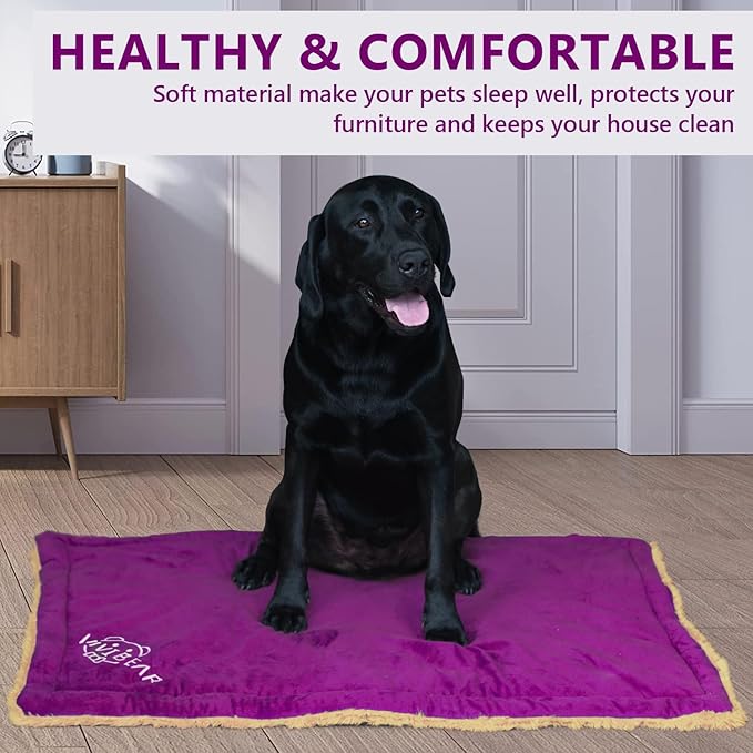 Dog Crate Mat Dog Bed Mat 27.5x43”Reversible Pet 500gms Sleeping