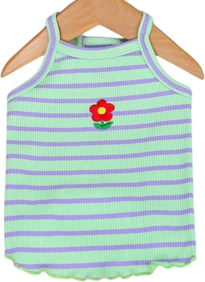 Cute Summer Dog T Shirt Striped Pet T-Shirts