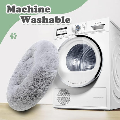 JOLLYVOGUE Calming Donut Dog Bed (27")