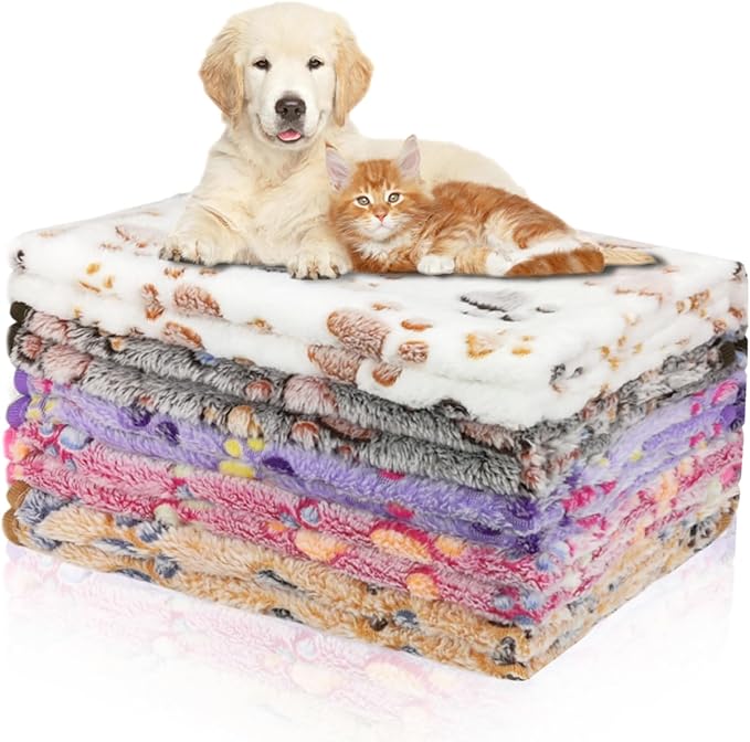 5 Pcs Pet Blankets 30"X20" Puppy