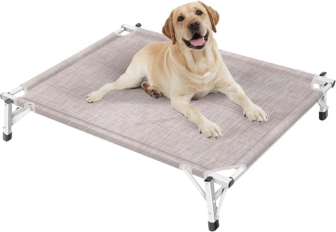 Dog Bed Medium Size Dog: Raised Elevated Cooling Cots Chew Proof Dog Bed