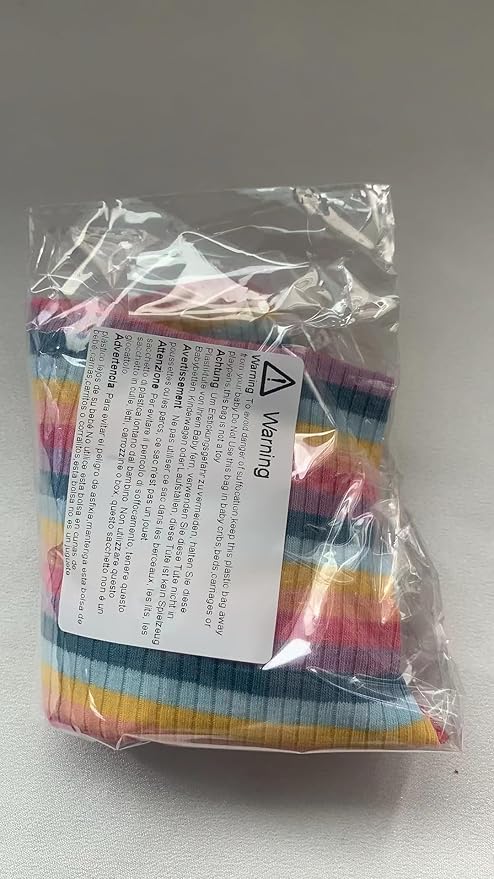 Small Medium Dog Clothes Rainbow Striped Dog Shirts Stretchable Long Sleeve Cat T-Shirt Pet Outfits for Chihuahua Yorkie Teddy (Pink Edge