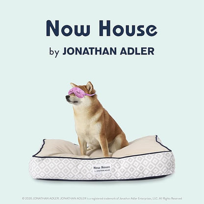 Now House for Pets by Jonathan Adler Grey Diamond Cushion Dog Bed