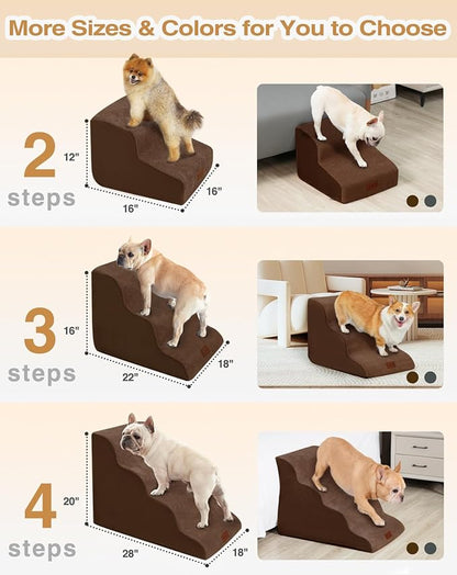 Dog Stairs for Small Dogs 4 Steps