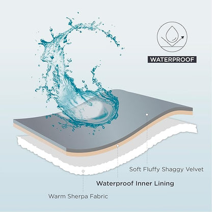 Bedsure Waterproof Dog Blankets for Large Dogs 60x80, Grey