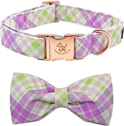 Elegant little tail Dog Collar with Bow