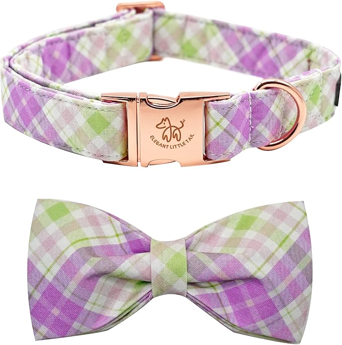 Elegant little tail Dog Collar with Bow