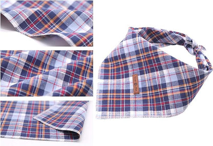 Lionet Paws Dog Bandana Washable Cotton Handkerchief Scarf