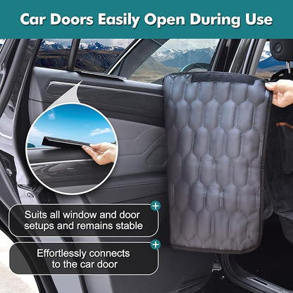 Medium Machine Washable Dog Car Seat Cover for Back Seat& Car Door Protector