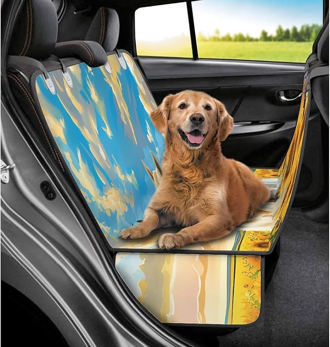 AFPANQZ Dog Horse Sunflower Dog Dog Back Seat