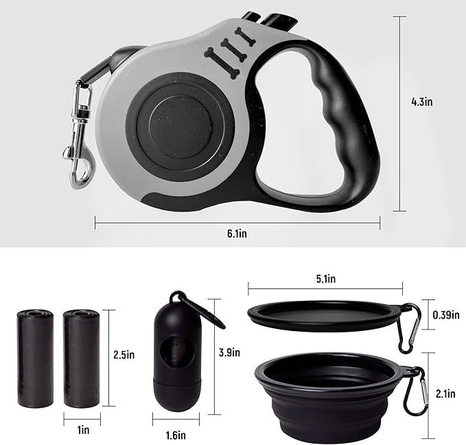 Retractable Dog Leash Automatic Telescopic Tractor Dog Tape 10/16 FT