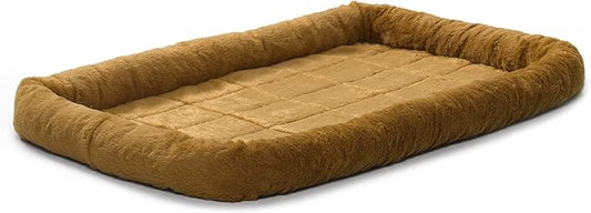 MidWest Homes for Pets Bed for Dogs& Cats 36L-Inch Cinnamon Bed w/ Comfortable Bolster 36-Inch Dog Dry|1-Year Warranty
