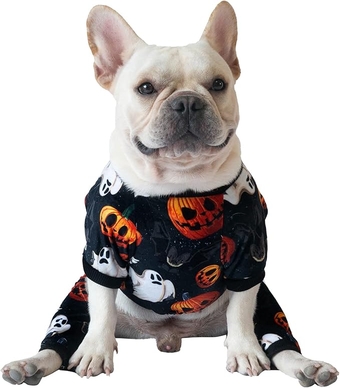 CuteBone Halloween Dog Pajamas Coco Skulls Cat Apparel Dog Jumpsuit Pet Clothes Puppy Pjs P166L