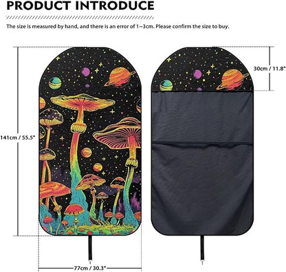 Yewattles Colorful Mushroom Stain Resistant Car Seat Cover