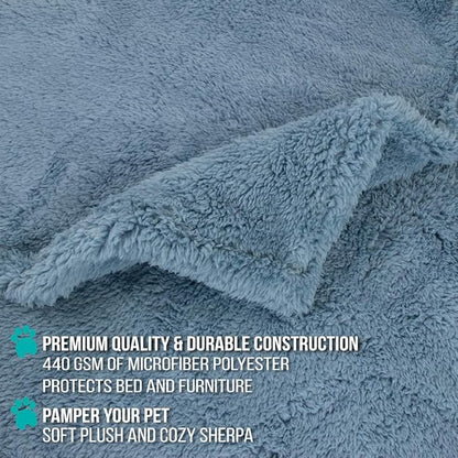 PetAmi Fluffy Waterproof Dog Blanket for Small Medium Dogs 29x40)