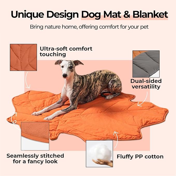 Dog Blanket Mat for Dogs Cats 40×46" Leaf