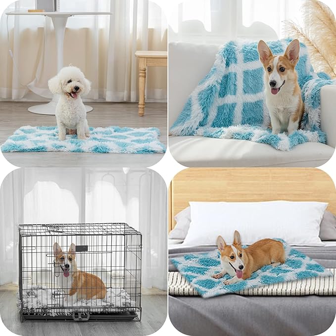 PJYuCien Fluffy Fleece Calming Pet Throw Blanket 16 * 24", Machine