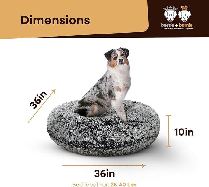 Bessie and Barnie Bagel Donut Dog Bed