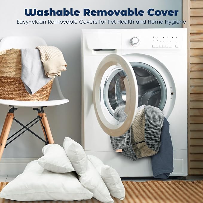 Miguel Small Dog Bed Washable Removable Cover 20 Inch