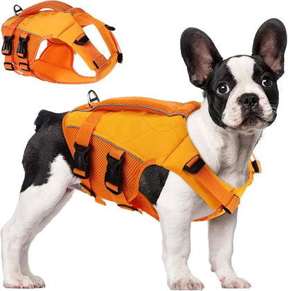 ASENKU Dog Life Jacket with Rescue Handle