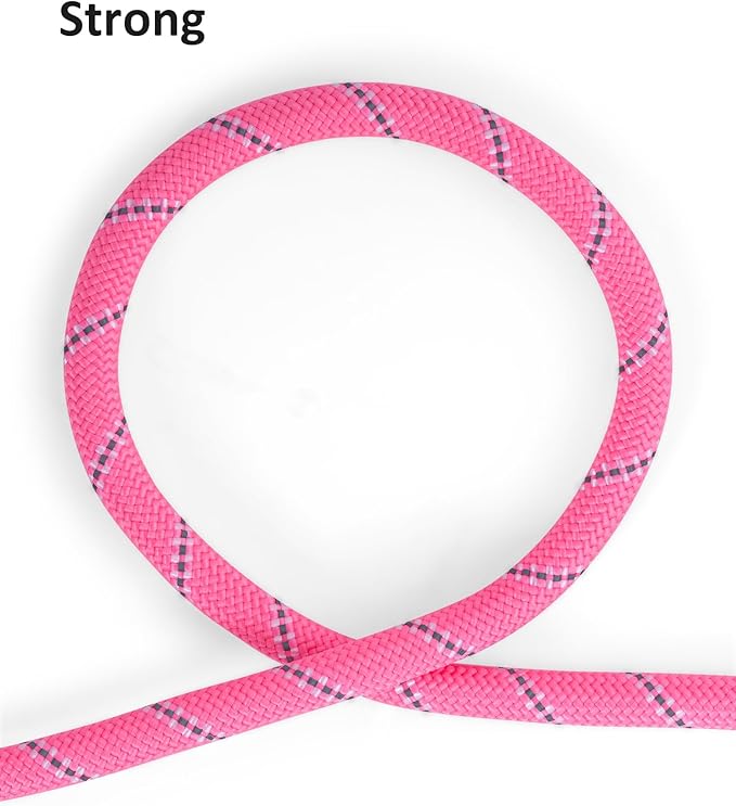 Long Dog Leash for Dog Training 16FT/30FT/50FT/100FT 12Pink16FT