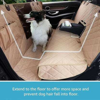 Lassie 4 in 1 Full Coverage Dog Car Floor Hammock 100% Waterproof