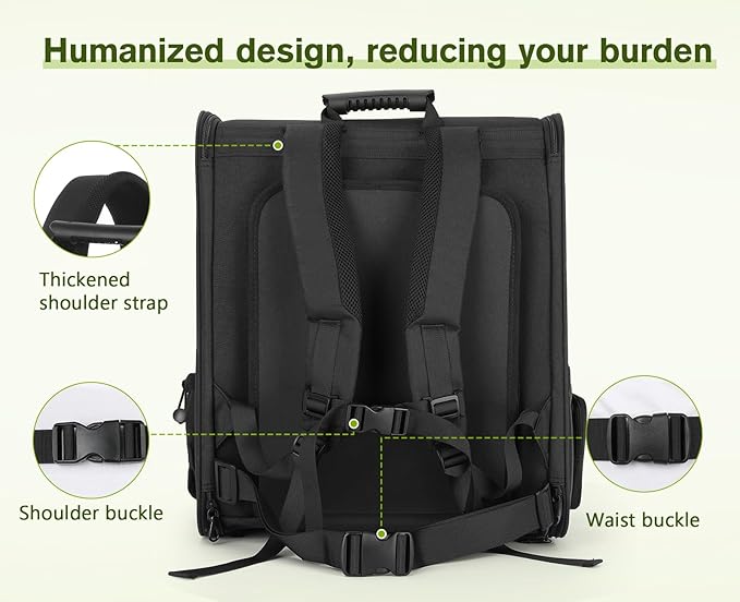 Pecute Pet Carrier Backpack, Dog Carrier Backpack, Expandable with Breathable Mesh for Small Dogs Cats Puppies, Pet Backpack Bag for Hiking Travel Camping Outdoor