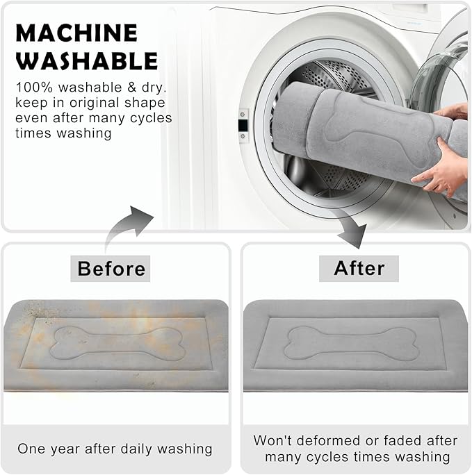 JoicyCo Extra Large Dog Bed Soft Dog Crate 48 in