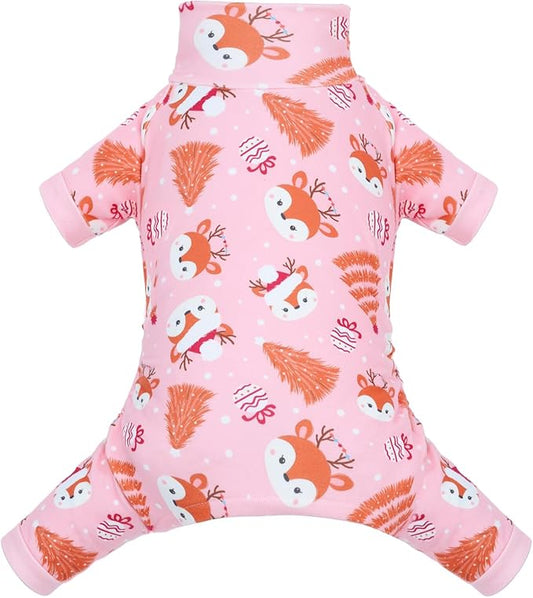 CuteBone Turtleneck Dog Pajamas Pet Clothes Thermal Dralon Onesie Cashmere High-Necked Puppy Pjs Coat GP11S