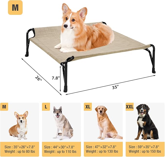 Veehoo Elevated Raised Dog Bed