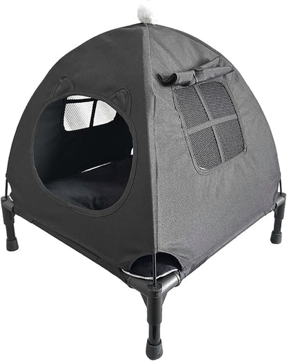 Love&go Elevated Dog Bed with Metal Frame (Small-18.5x18.5x5.5 inch,