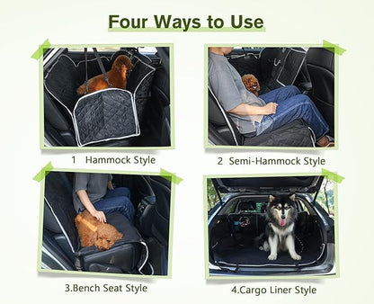 Pecute Dog Car Seat Cover for Back Seat Truck(57x 53in)