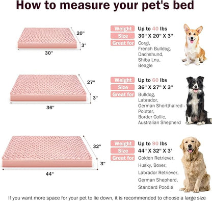 JOEJOY Orthopedic Dog Bed for Extra Large Medium Dogs 44x32 Inch,