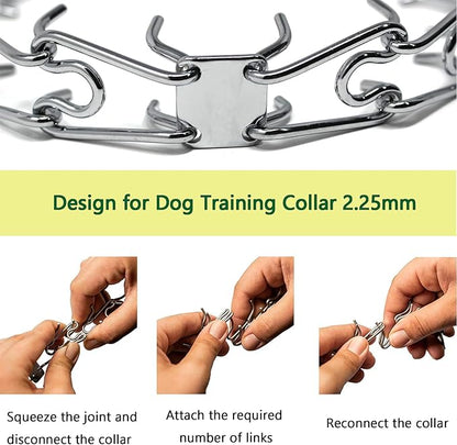 Dog Collar Extra Links Designed for Herm. Sprenger (6 Pack) 2.25mm