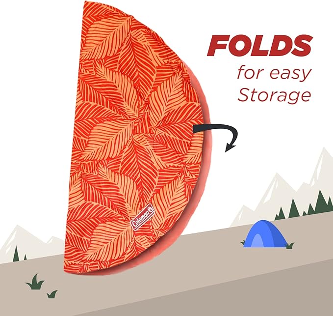 Coleman Round Reversible Cooling Pet Mat 36", Red