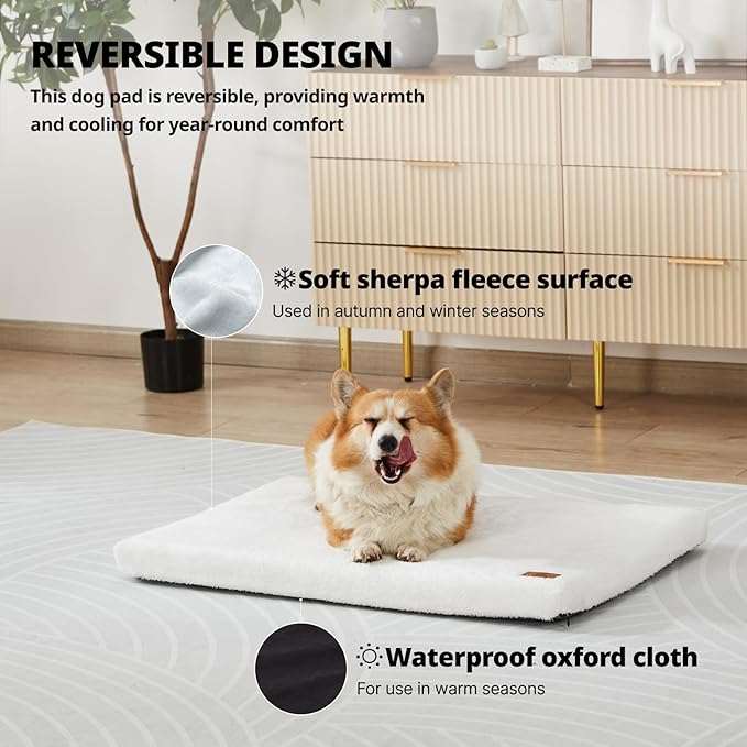 Memory Foam Dog Crate Pad 30-inch Dog