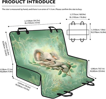 AFPANQZ Koala Print Car Seat Cover Pet Seat