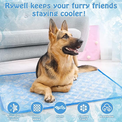 Rywell Self-Cooling Mat for Dogs Medium 30'' x 20''- Endothermic