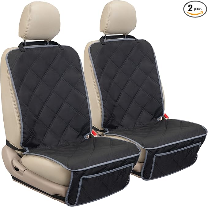 YESYEES Dog Front Seat Covers for Cars 2 Pack 4 Nonslip