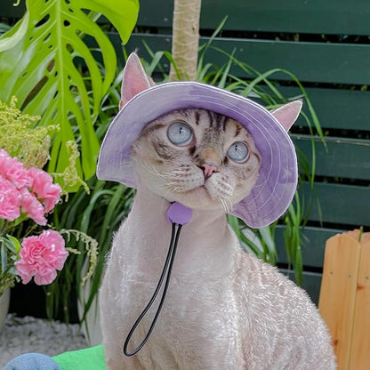 Pet hat with Ear Holes Sunscreen Baseball Cap Suitable for Small and Medium-Sized Dogs Outdoor Climbing hat in Summer Pet Products (Large