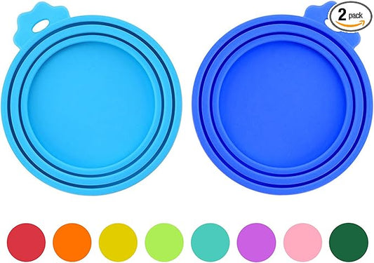 2 Pack Pet Food Cans Lids